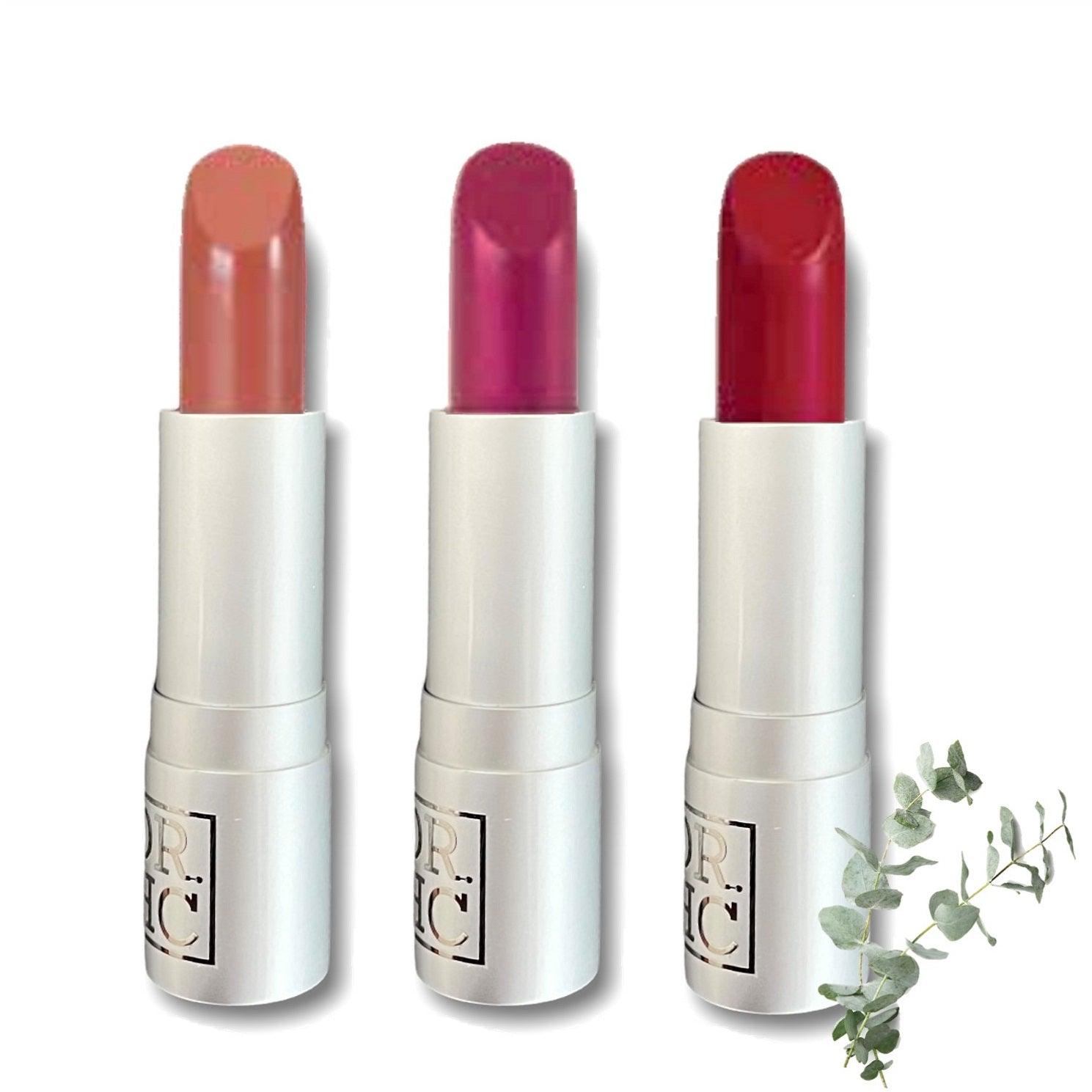 DR.HC All-Natural Veganic Matte Lipstick (10 Shades) (4g, 0.14oz.) (Anti-aging, Anti-pigmentation, Deep moisturizing, Anti-inflammatory...)-0