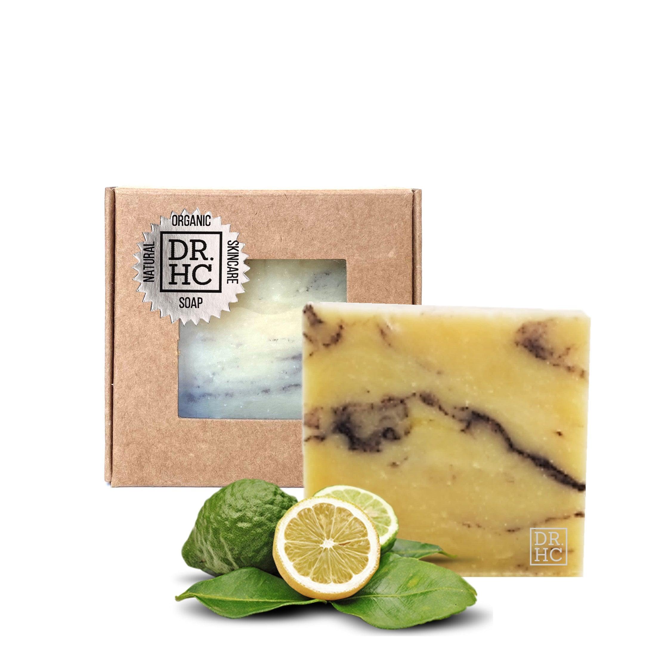 DR.HC All-Natural Skincare Face Soap - Bergamot Bliss (110g, 3.8oz.) (Anti-acne, Skin brightening, Oil balancing, Anti-aging...)-0